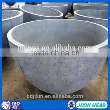 Hot pressing steel half ball dished ends/dome end cap for pressure vessels