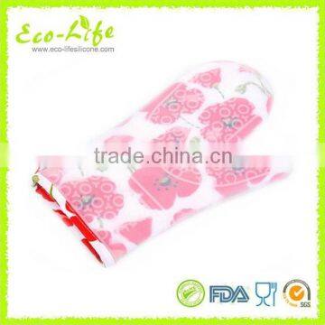 Silicone Heat Resistant Gloves With Cotton Lining Use in Household photo-2
