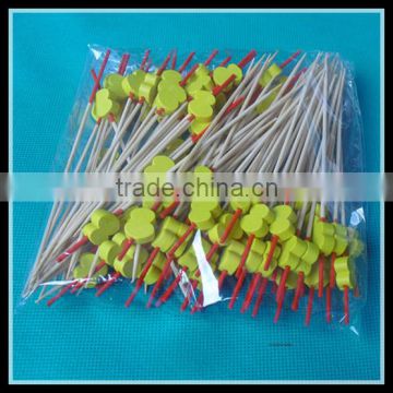 natural bamboo fruit cocktail sticks,fancy cocktail sticks,plastic cocktail sticks