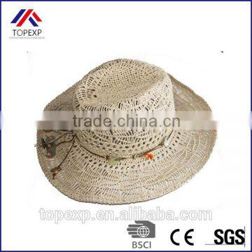 Traditional Straw Hat Summer Large Brim Straw Hat photo-3