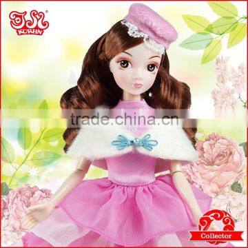 Nes design 2015 11.5 inch vinyl doll Fashion lovely girl doll for kid