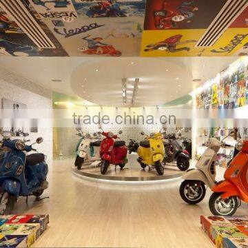 Power Tools Wall Wooden Display Stand, Motorcycle Helmet Rack Display Shelves photo-4