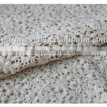 Fashion Designer Embroidered Organic Cotton Garment Fabric