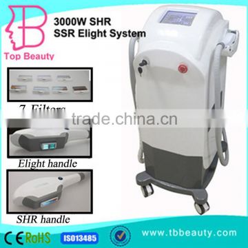 Hot sale tech pain free permanent ipl shr e-light hair removal equipment