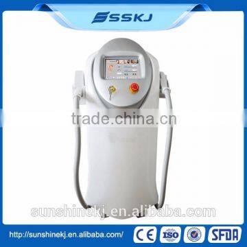 Powerful hair removal 808nm laser with elight system for salon use