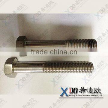 alloy20 M30 hex bolt din933 uns n08020 high strength