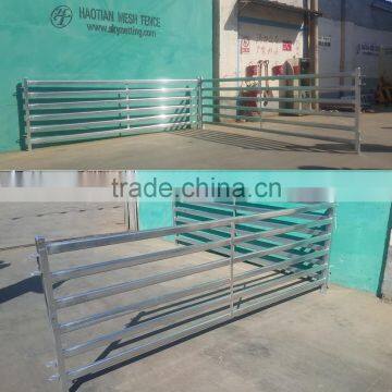 Cheap horse goat fence panel for sale,temporary metal corral panel farm gate,portable oval tube livestock panel for cattle goat