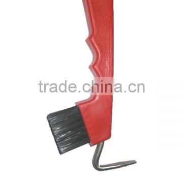 plastic horse hoof pick with brush