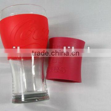 heat insulation/anti-slip silicone coffee cup sleeve