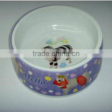 High quality lovely feeding pet bowl/melamine dog bowl for dog