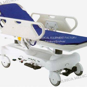 Multi-Function Hydraulic Hospital Patient Transfer Stretcher Trolley with ABS mattress Platform, X-ray Transparent Model