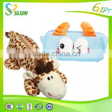 Cartoon Plush Zippered Pencil Bag photo-2