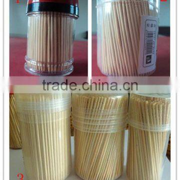 2016 new bottle wrapped Wooden Round Toothpicks