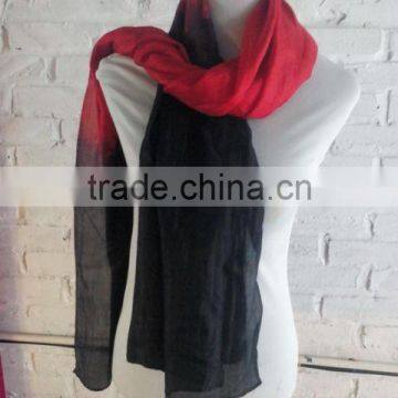 Basic black and red color silk scarves, high quality silk scarf from Vietnam