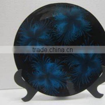 Round lacquer plate for decoration, handicraft dishes from Vietnam