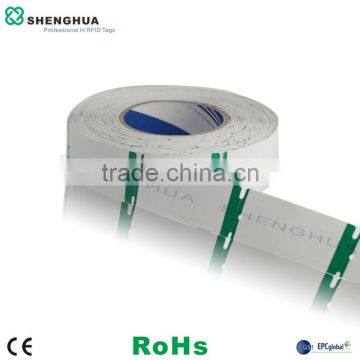 ISO 18000-6C UHF Continuous RFID Apparel Tag/RFID Paper Ticket