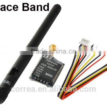 FPV Video Race Band TS58400 5.8G 400mw 32CH Mini AV Transmitter with RaceBand