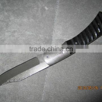 Damascus Fine Edge Folding Pocket Knife With Lockback photo-5