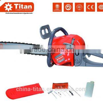 popular 58cc chain saw, gasoline chain saw, 20" bar and chain, 2 stroke, air-cooled, CE,MD certificate