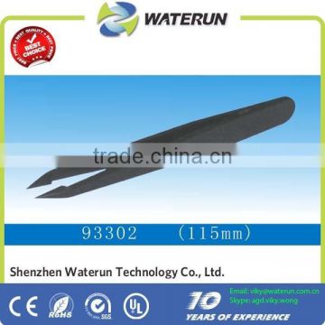 antistatic conductive plastic black tweezers factory