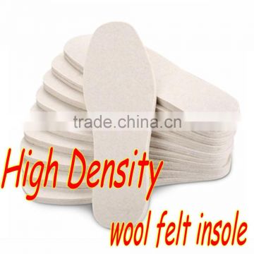 thicken high density extrusion wool felt foot insole