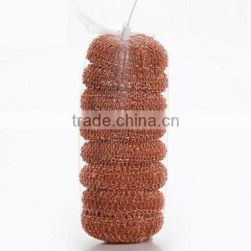 10PCS Kitchen Copper Scrubber Mesh Pan Copper Scrap Scourer