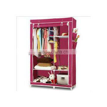 Large Size Metal Furniture Non-woven Wardrobe,Folding Fabric Cloth Wardrobe photo-4