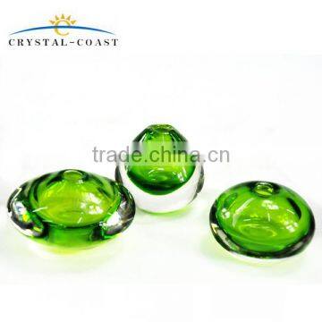 HAND BLOWN GREEN COLOR 30-500ML FRAGRANCES AROMA GLASS DIFFUSER BOTTLE photo-3