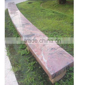 Chinese Juparana Multicolor Red Granite Outdoor Stone Chair photo-2