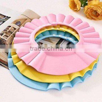 baby shower cap hat silicone shield tearless shower food grade silicone