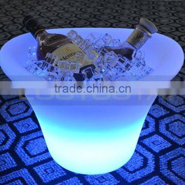 Cheap Waterproof Plastic Large RGB LED Glowing Illuminated Wine Bucket/ice Bucket/wine Coolers photo-3
