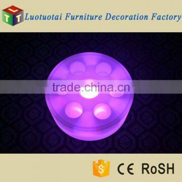 L43*W43*H18cm Swimming Pool Floating Illuminated LED Wine Tray/ice Bucket LED photo-3