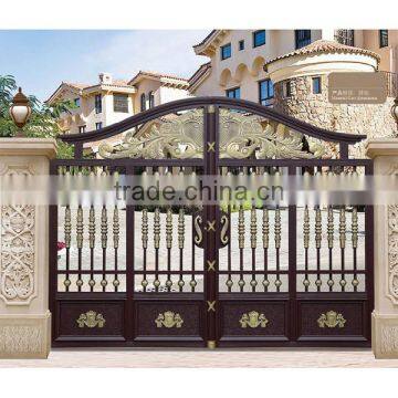 Garden Decoration Color Painted Metal Cast Aluminum Garden Gate photo-5