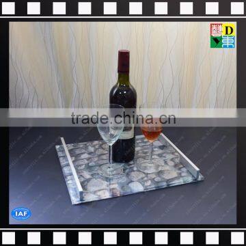 Acrylic wine tray cheap serving display tray made in China