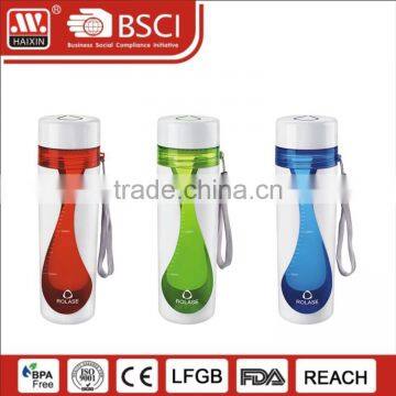 Christmas gifts plastic tritan sports water jug 350ml water bottle with strainer