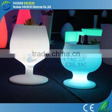 LED Bar Furniture Plastic Wine Barrel With RGB Light Colorful Changing photo-3