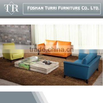 modern color geniune leather sectional sofa for living room furniture