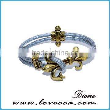 2017 Factory Price Nylon Mens Anchor Bracelet Rope Bracelet photo-5