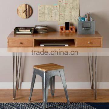 Hot Sale Iron Black 3 Rod 28 Inch Metal U Shape Table Leg photo-2