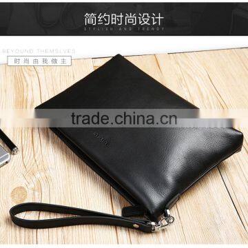 Full Grain Men Genuine Leather Clutch Purse Men Business Clutch Hand Bag Cowhide Wallet photo-5