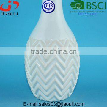 Decorative Vases Glazed and Wash Black/white Ceramic Flower Vases for Home Decor photo-5