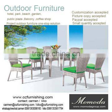 9022 outdoor furniture customized suppliers Foshan alidababa factory accept paypal dining table and chair for coffee shop