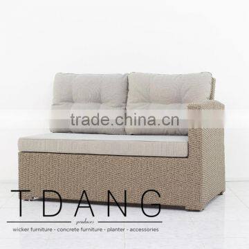 Belvedere Left Hand Bench - Vietnam Wicker Furniture - Outdor Conversation Furniture photo-2