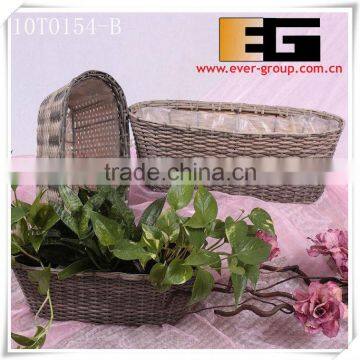 Plastic Rattan Planter