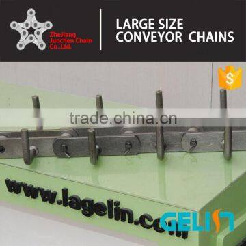 FU 270 Heat Treatment Carbon Steel Scraper Conveyor Chain for Cement Conveyor photo-4