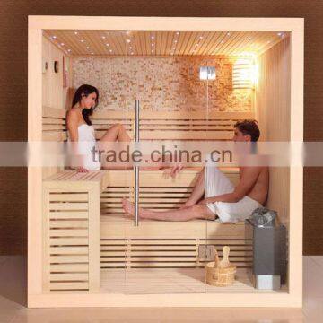 High Quality Bathroom Wet Dry Steam Bath Wooden Sauna Room