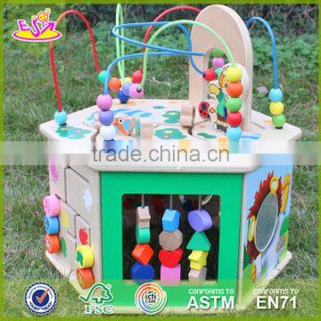 2017 New Fashion 5 in 1 Baby Wooden Activity Cube Toddlers Best Design Wooden Activity Cube Kids Wooden Activity Cube W11B088 photo-2