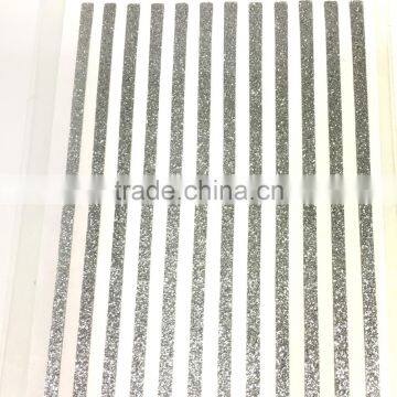 Silver Glitter Sticky Border, Shiny Glitter Border Sticker, X'mas Sliver Sticky Border photo-2