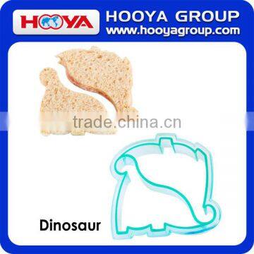 Fun Cake Cookie and Sandwich Cutter Shapes for Kids Set of 5 Dinosaur Dolphin Heart Star and Train photo-5