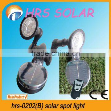 Solar powered led spot light with remote controller